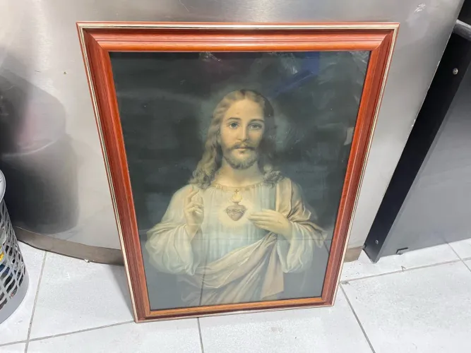 Quadro Clássico Sagrado Coração de Jesus