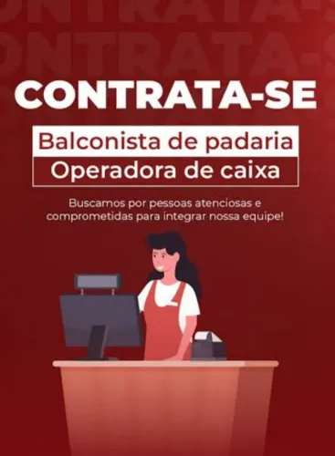 Operadora de caixa e balconista