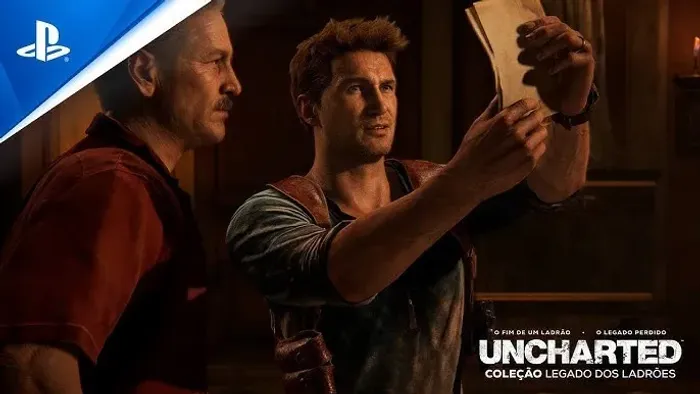 Jogo PS5 Remasterizado Uncharted Coleção Legado dos Ladrões
