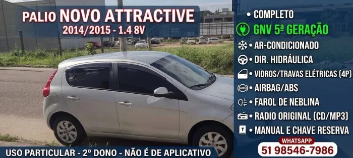 Fiat Palio Attra./italia 1.4 EVO F.flex 8V 5P 2015