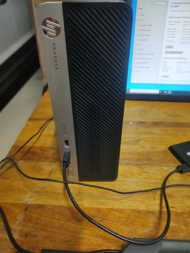 Hp mini Prodesk i3 8100 com 8 gigas ddr4