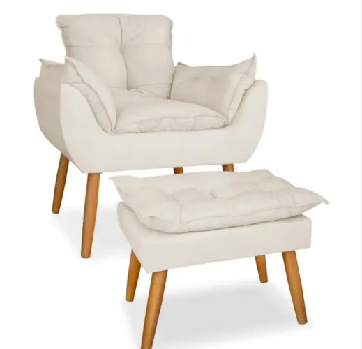 Vendo poltrona mais puff