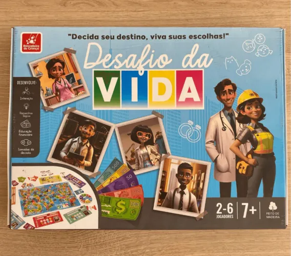 Jogo da vida + Tabuleiro palavras cruzadas 