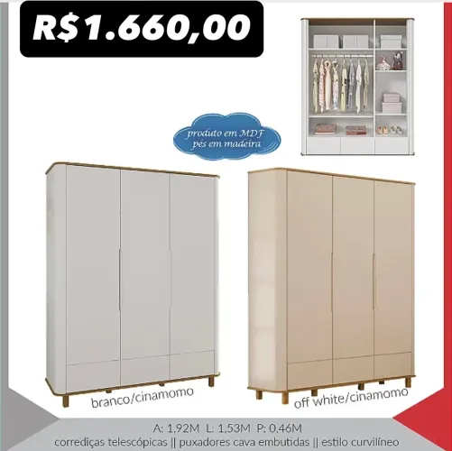 Guarda Roupa Infantil L291