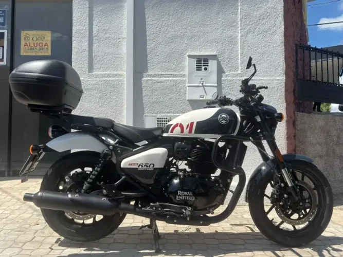 ROYAL ENFIELD SHOTGUN 650 STENCIL WHITE