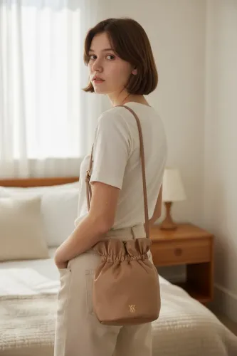 Bolsa Victoria?s Secret Bucket Bag Nude Praline Nova