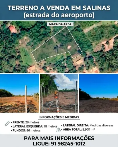 TERRENO À VENDA EM SALINAS