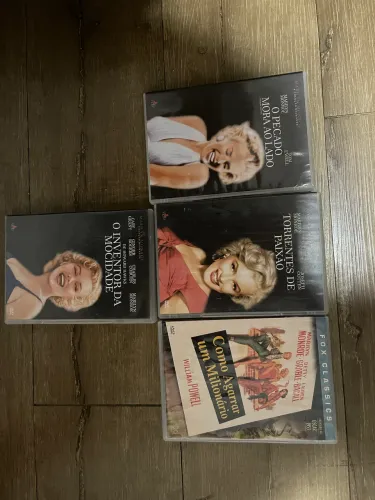 Marilyn Monroe 04 DVDs originais dos seus grandes sucesos 