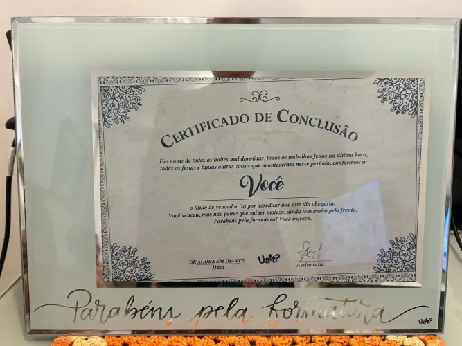 Quadro para diploma