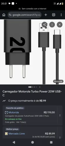 Carregador original Motorola
