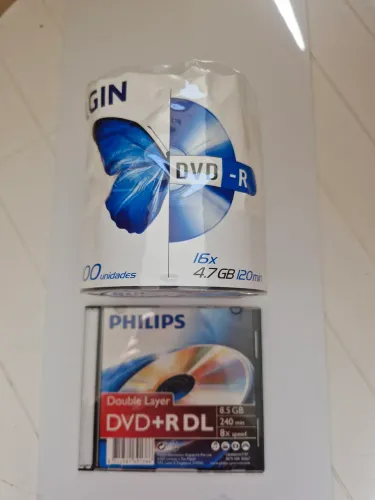 33 mídias DVD-R + 01 DVD+R DL