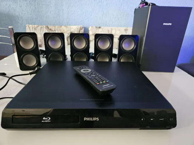 Home Theater 5.1 Philips - Em estado de novo, pouco uso!