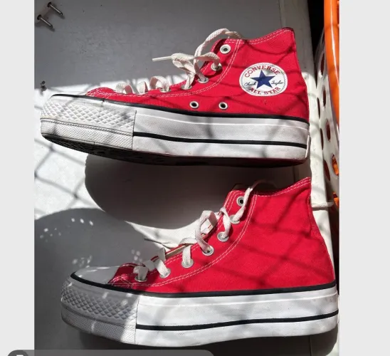 tênis converse chuck taylor all star lift vermelho 35