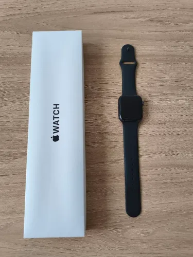 Apple Watch SE 44mm GPS Preto A2352 + Caixa e Carregador