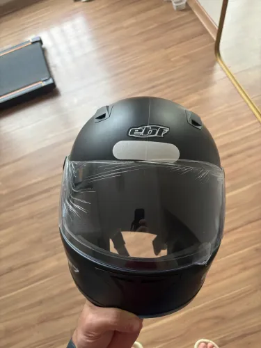 Capacete EBF 7 Carbon GT Solid Preto Fosco - NOVO