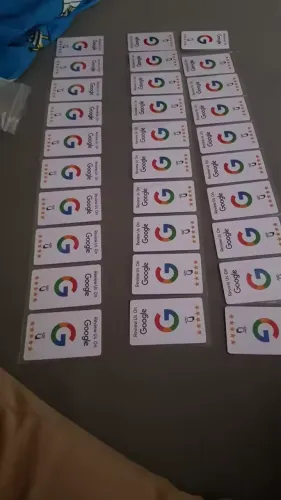 Cartões NFC para avaliação do Google - Atacado e Varejo