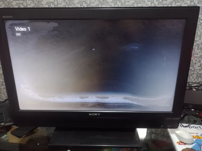 Tv Sony 32 com tela esbranquiçada 