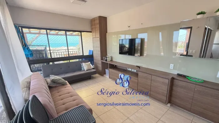 Cobertura Duplex no Beach Place com vista mar e mobiliada!