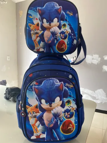Mochila sonic de rodinhas , somente a mochila