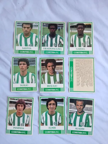 Lote de cards ping pong - Coritiba