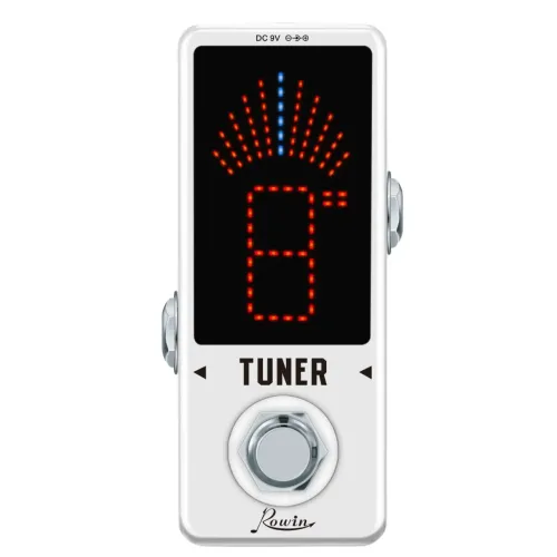 Pedal de Afinador Rowin LT910 NOVO COM NFE Mini Pedal de Efeito Tuner By Pass Led Display