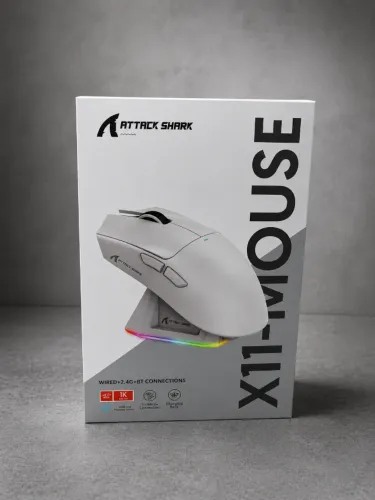 Mouse Gamer Attack Shark X11 Sem Fio - Novo