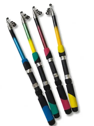 Vara de pesca com molinete