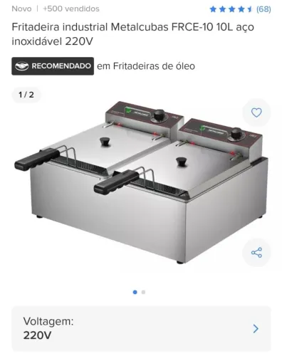 Fritadeira Industrial Metalcubas