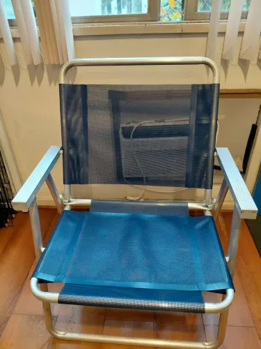 Cadeira de praia azul Mor oversize 140 kg