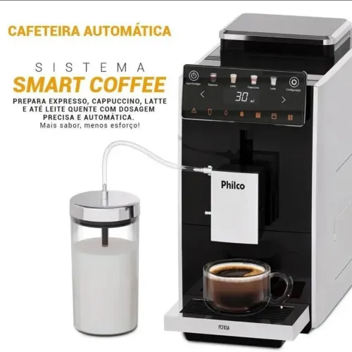 Cafeteira Automática Expresso Philco 20 Bar 1,2L com Moedor - Lacrada com Nota Fiscal