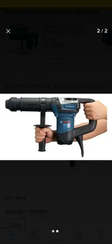 Martelete Demolidor Bosch 5,6Kg 220v  1.1100W 