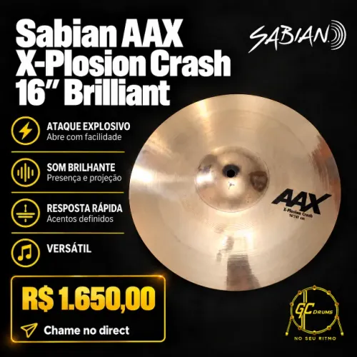 SABIAN AAX XPLOSION CRASH 16