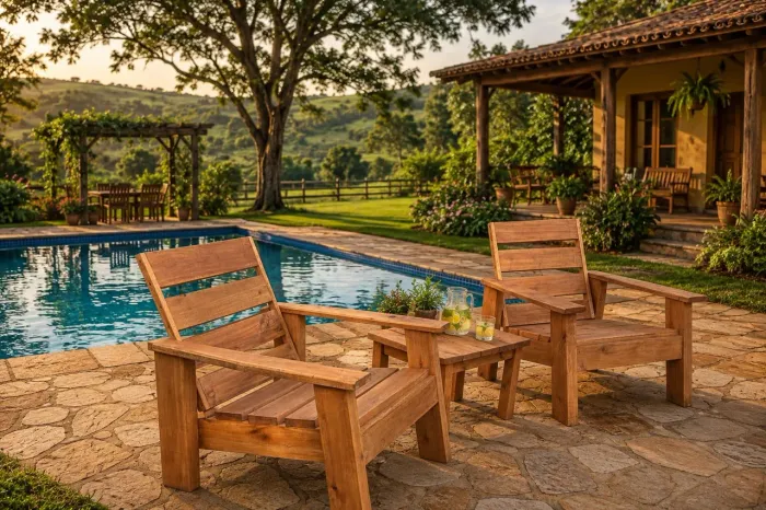 Conjunto rústico Jardim 
