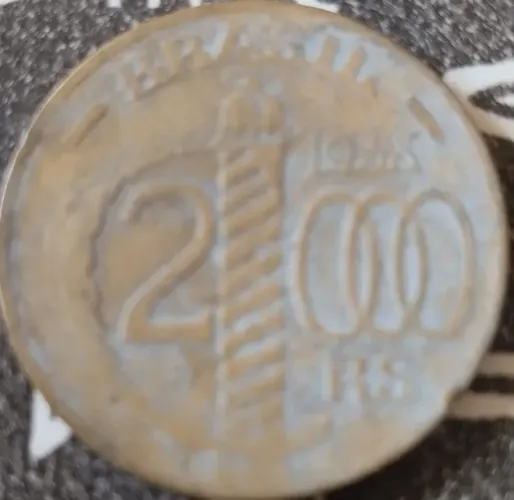 Moeda 2000 reis 1938 duque de caxias 