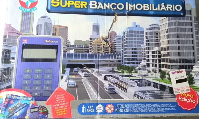 Super Banco Imobiliário Banco Safra estrela (FALTANDO PEÇAS)