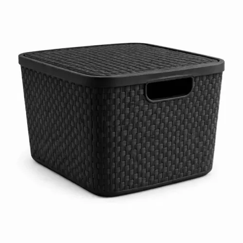 Caixa Organizadora Reforçada com Tampa (34,5 cm de comprimento x 25 cm de largura)