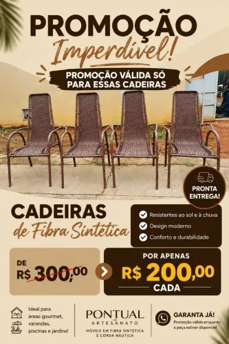 Cadeira de descanso em fibra sintética