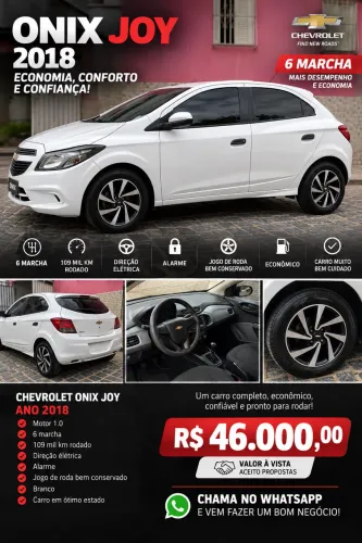 Chevrolet Onix JOY Hatch 1.0 8V Flex Mec. 4P 2018
