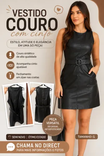 Vestido de Couro