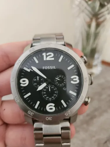 Relógio Fossil Nate JR1353 Original Preto Masculino