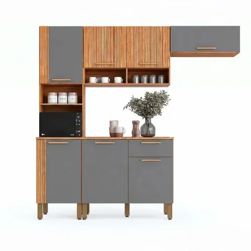 Cozinha Completa Grenache, 100% MDF - Rio Doce