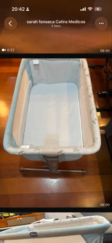 Berço cobed chicco - acoplavel a cama dos pais