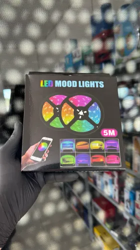 Fita de LED Colorida 5M RGB Mood Light Inteligente - Bluetooth App