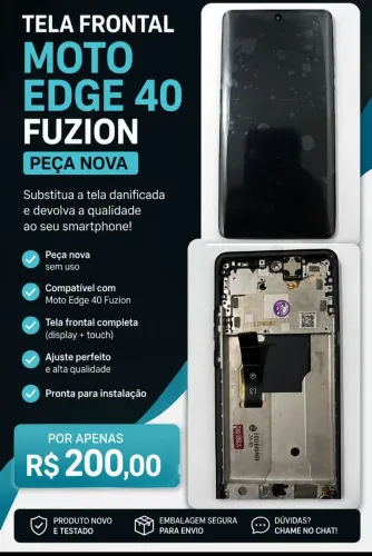 Tela frontal de celular