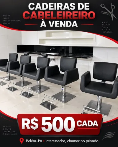 Vende cadeira para cabeleireiro