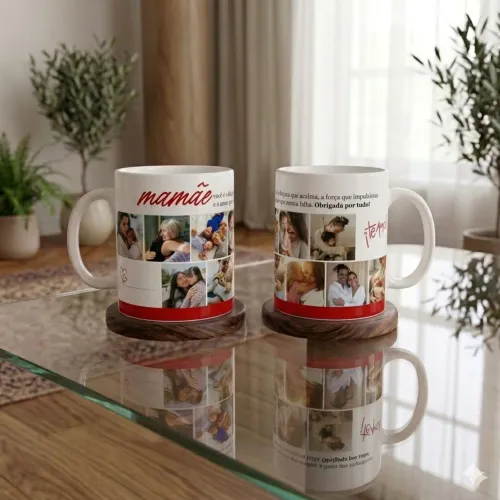 Caneca Dias das Mães com foto Personalizada