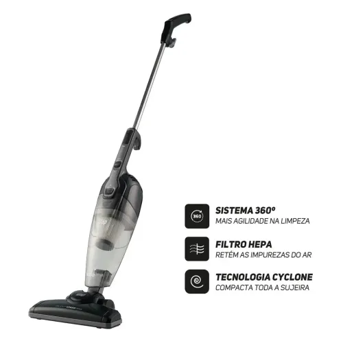 Aspirador de Pó Vertical WAP 3 em 1, 220V | SILENT SPEED MAX, 1350W, 145mbar, 1 Litro