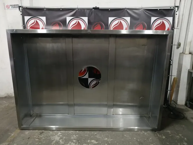Coifa industrial toda no aço inox usada estado de nova perfeita pra sua cozinha industria