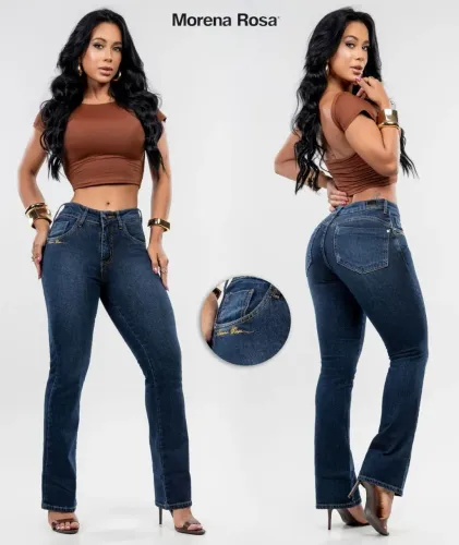 CALÇA JEANS FEM MORENA ROSA DO 36 AO 46