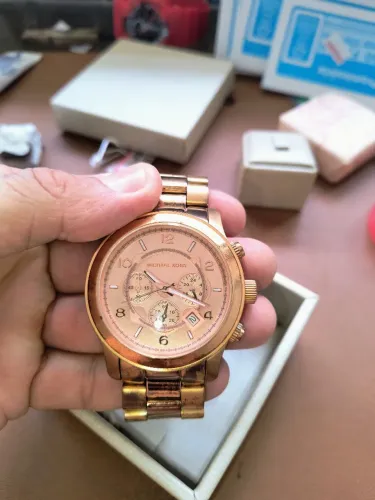 RELOGIO MICHAEL KORS ROSÊ UNISEX ORIGINAL.